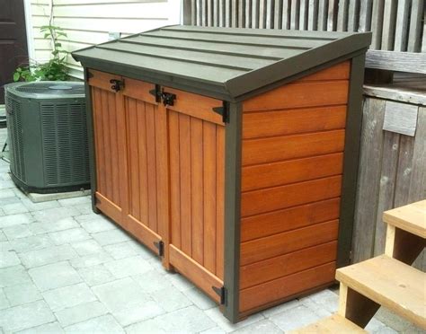 outdoor garbage can enclosure plans